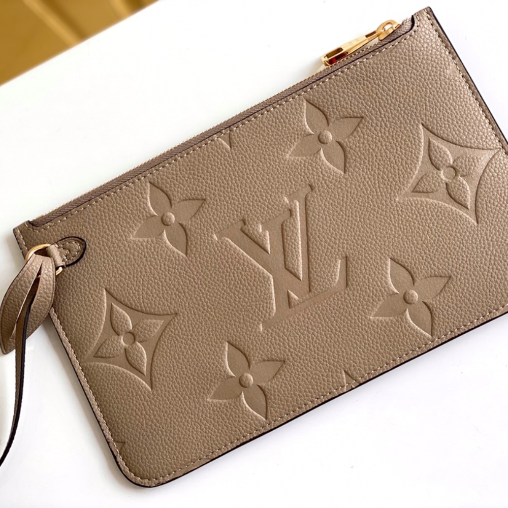 Louis Vuitton Neverfull MM Monogram Empreinte Tourterelle Grey 31Cm M45686 - Image 9