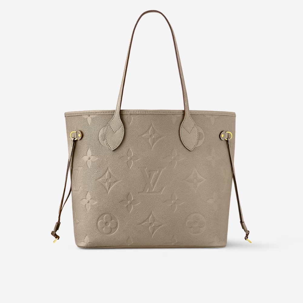 Louis Vuitton Neverfull MM Monogram Empreinte Tourterelle Grey 31Cm M45686