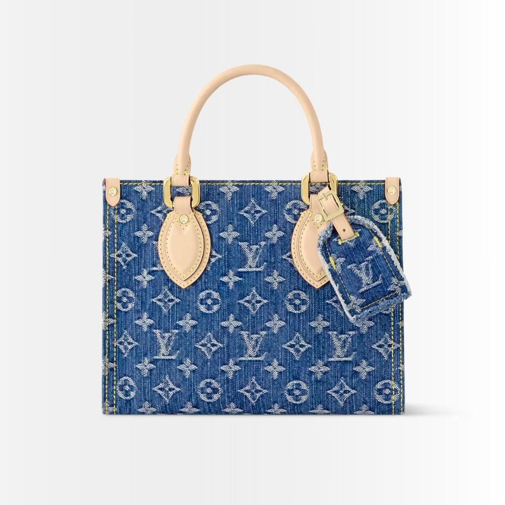 Louis Vuitton Onthego PM Denim Blue 25Cm M14633
