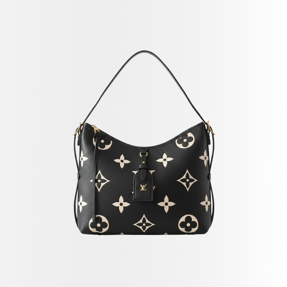Louis Vuitton CarryAll PM Black Beige 29Cm
