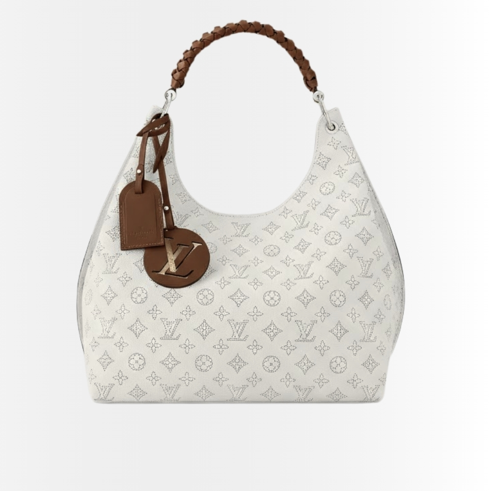 Louis Vuitton Carmel Mahina White 40Cm