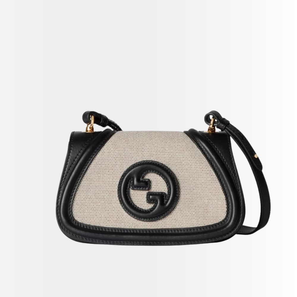 Gucci Blondie Mini Shoulder Bag Ivory And Black 22Cm 815700 HAAKF 2546