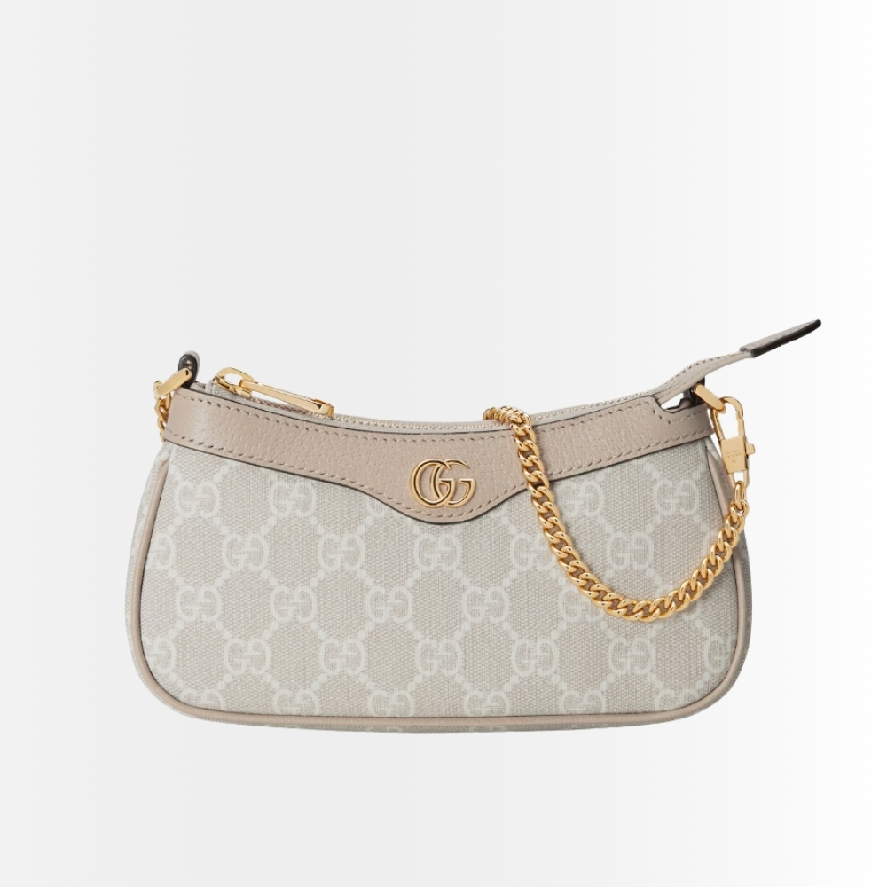 Gucci Ophidia Small Handbag Beige And White 25cm 735145 UULBG 9683