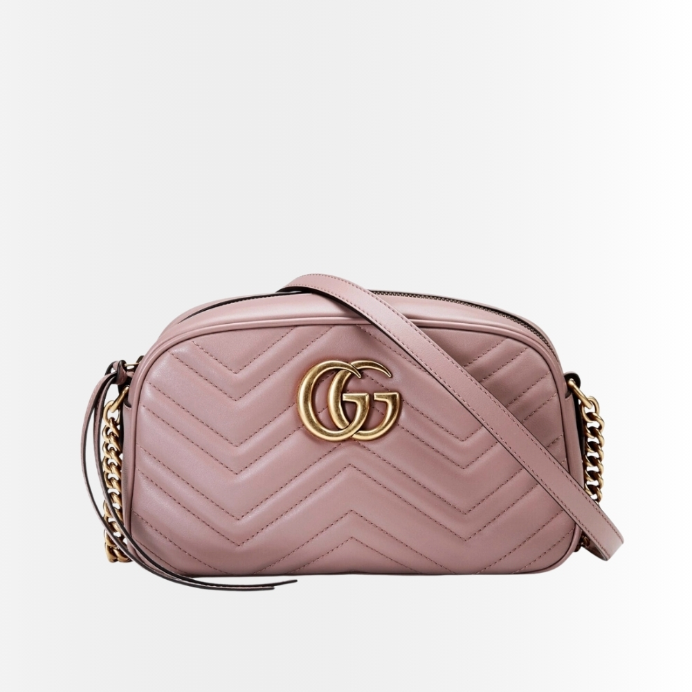 Gucci GG Marmont Small Shoulder Bag Pink 24Cm 447632 DTD1T 5729