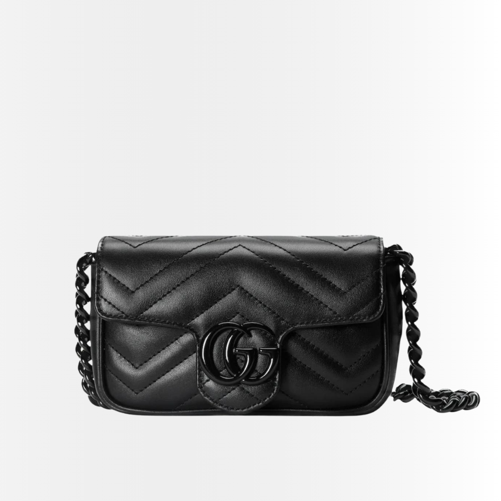 Gucci GG Marmont Mini Belt Bag Black 16Cm 699757 UM8KV 1000