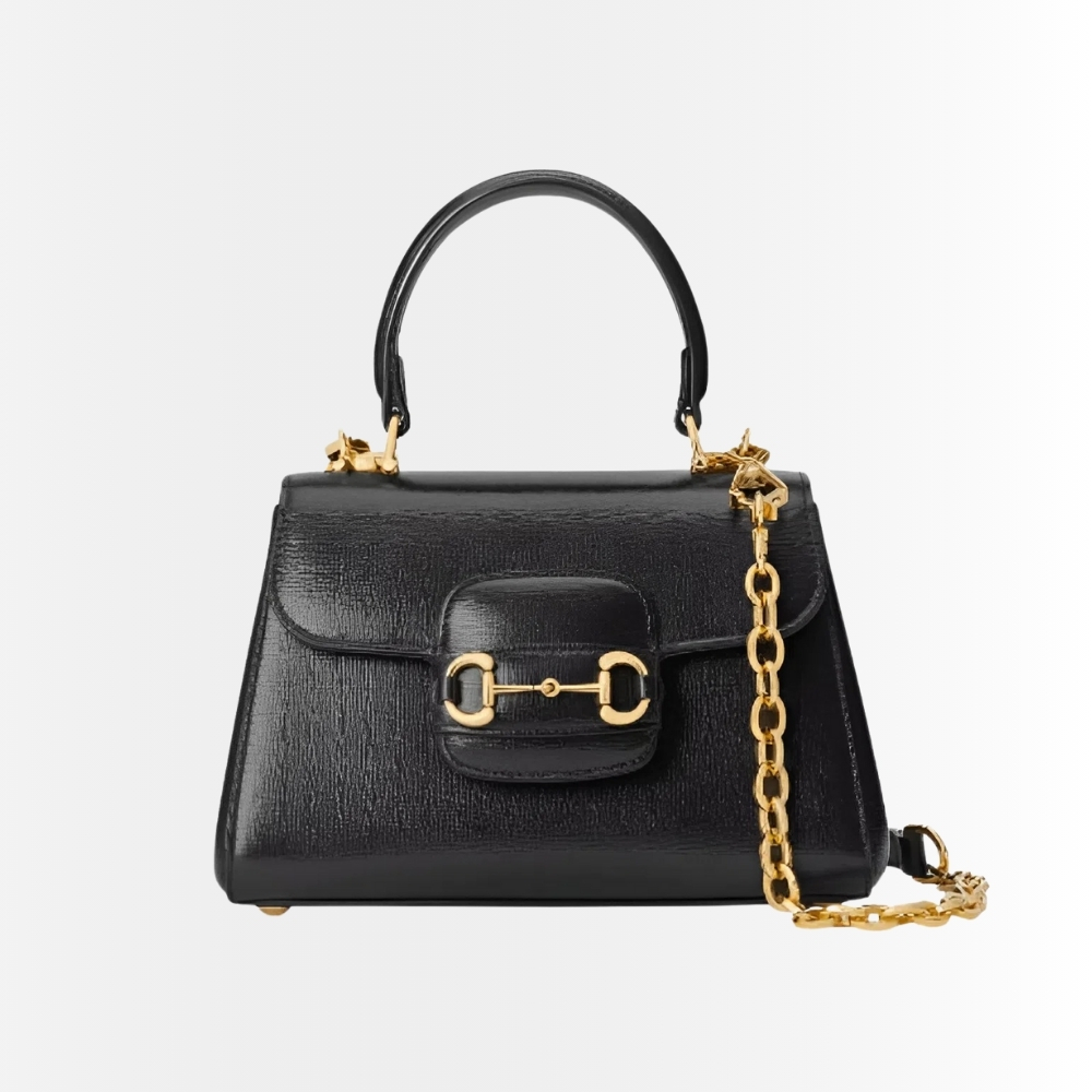 Gucci Horsebit 1955 Mini Top Handle Bag Black 22Cm 703848 AAA7G 1000