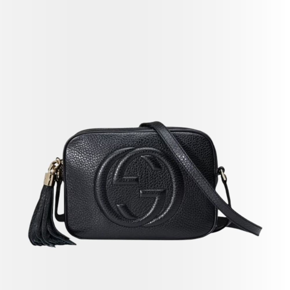 Gucci Soho Small Leather Disco Bag Black 308364 A7M0G 1000