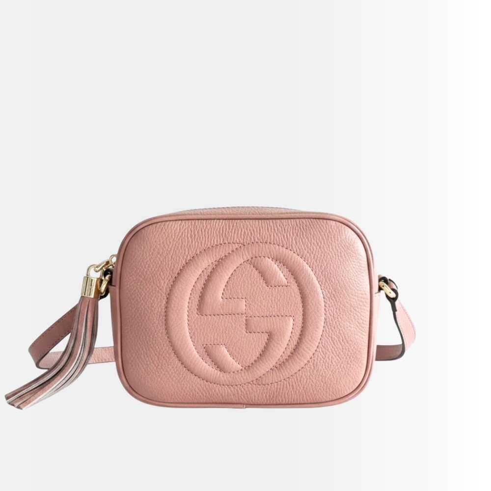 Gucci Soho Small Disco Bag Pink Leather 21Cm 308364 A7M0G 2754
