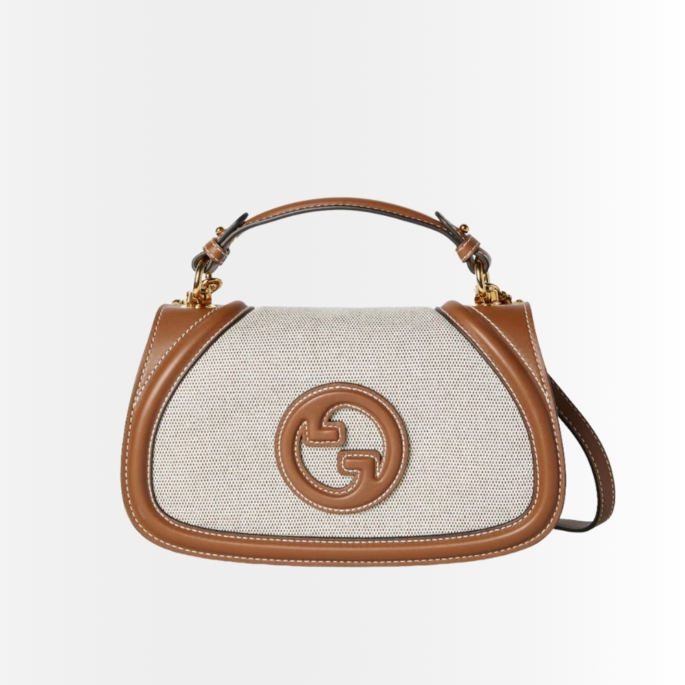 Gucci Blondie Mini Shoulder Bag Ivory And Brown 22Cm 815700 HAAKF 2545