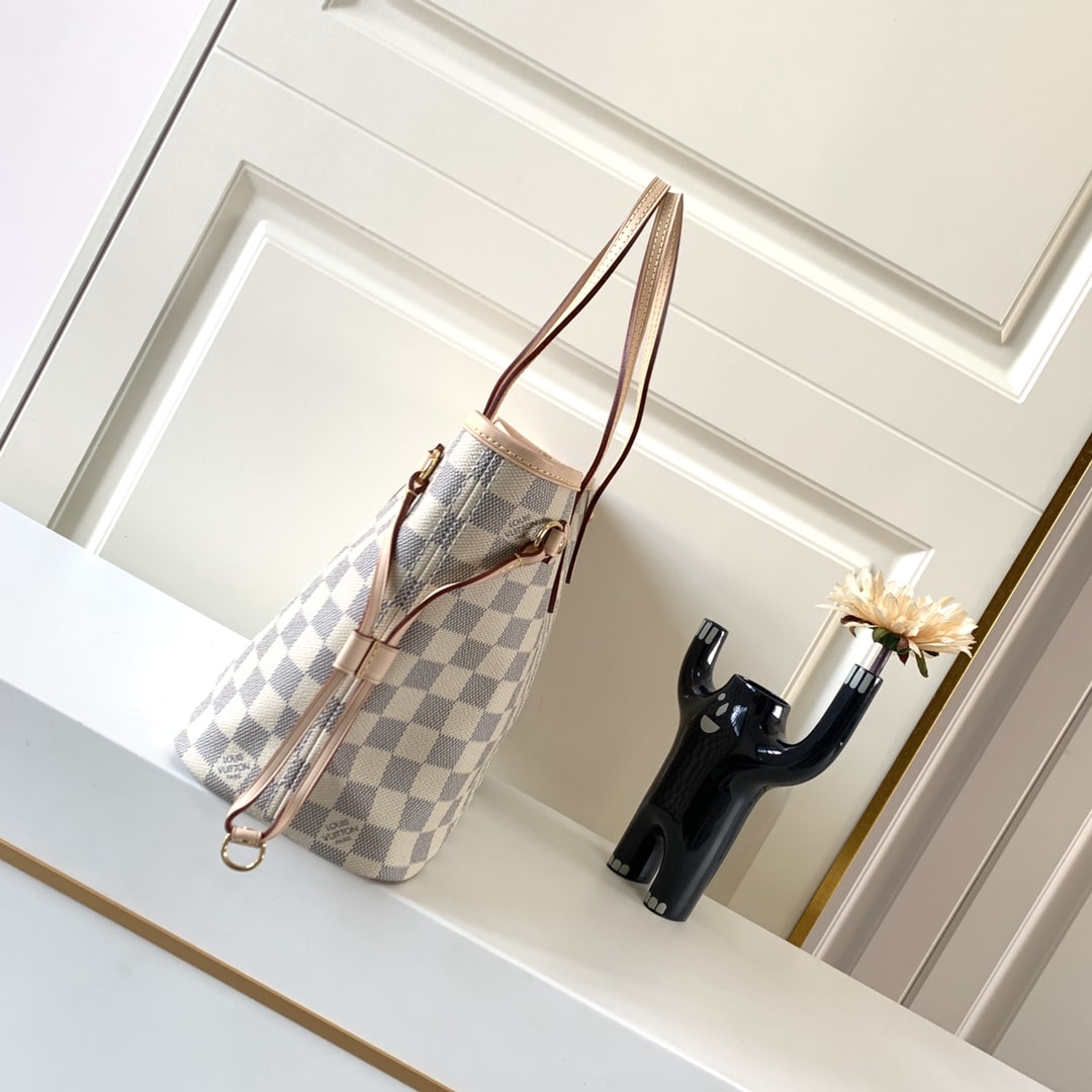Louis Vuitton Neverfull PM Damier Azur Rose Ballerine 29Cm - Image 7