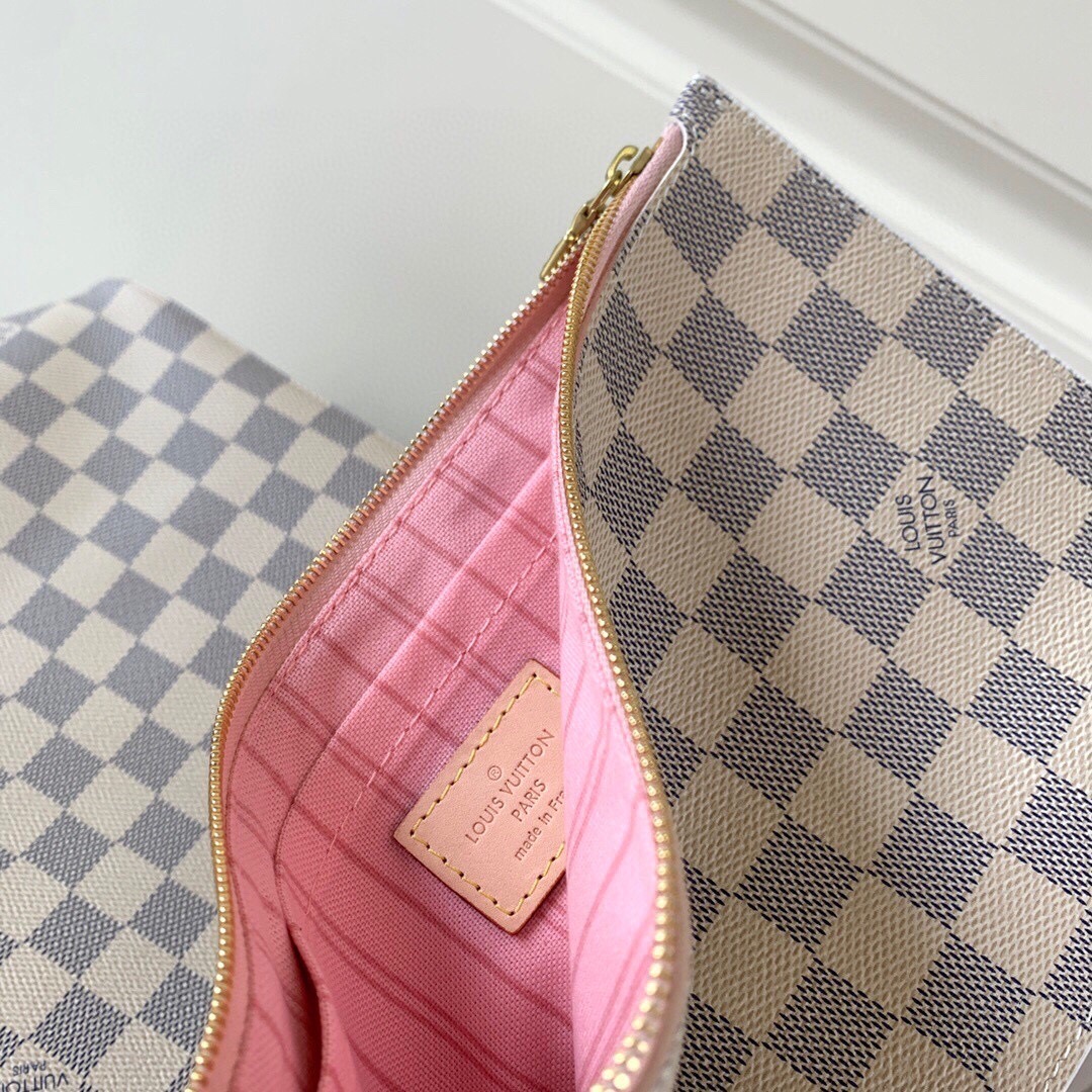 Louis Vuitton Neverfull PM Damier Azur Rose Ballerine 29Cm - Image 9