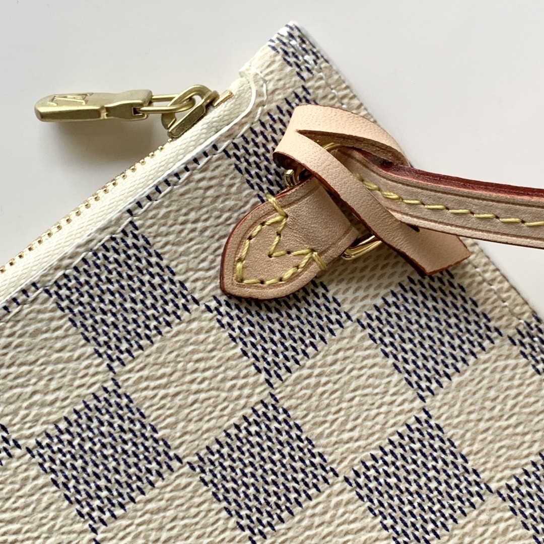 Louis Vuitton Neverfull PM Damier Azur Beige 29Cm N40605 - Image 8
