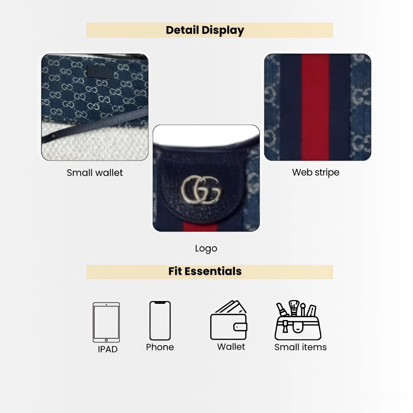 Gucci Giglio Large Tote Bag GG Blue Denim 60Cm 853971 FAFFQ 8864 - Image 4