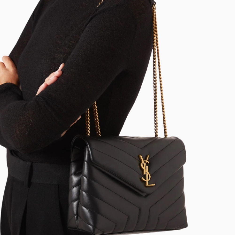 Saint Laurent Loulou Medium Black 32cm 574946DV7271000 - Image 2