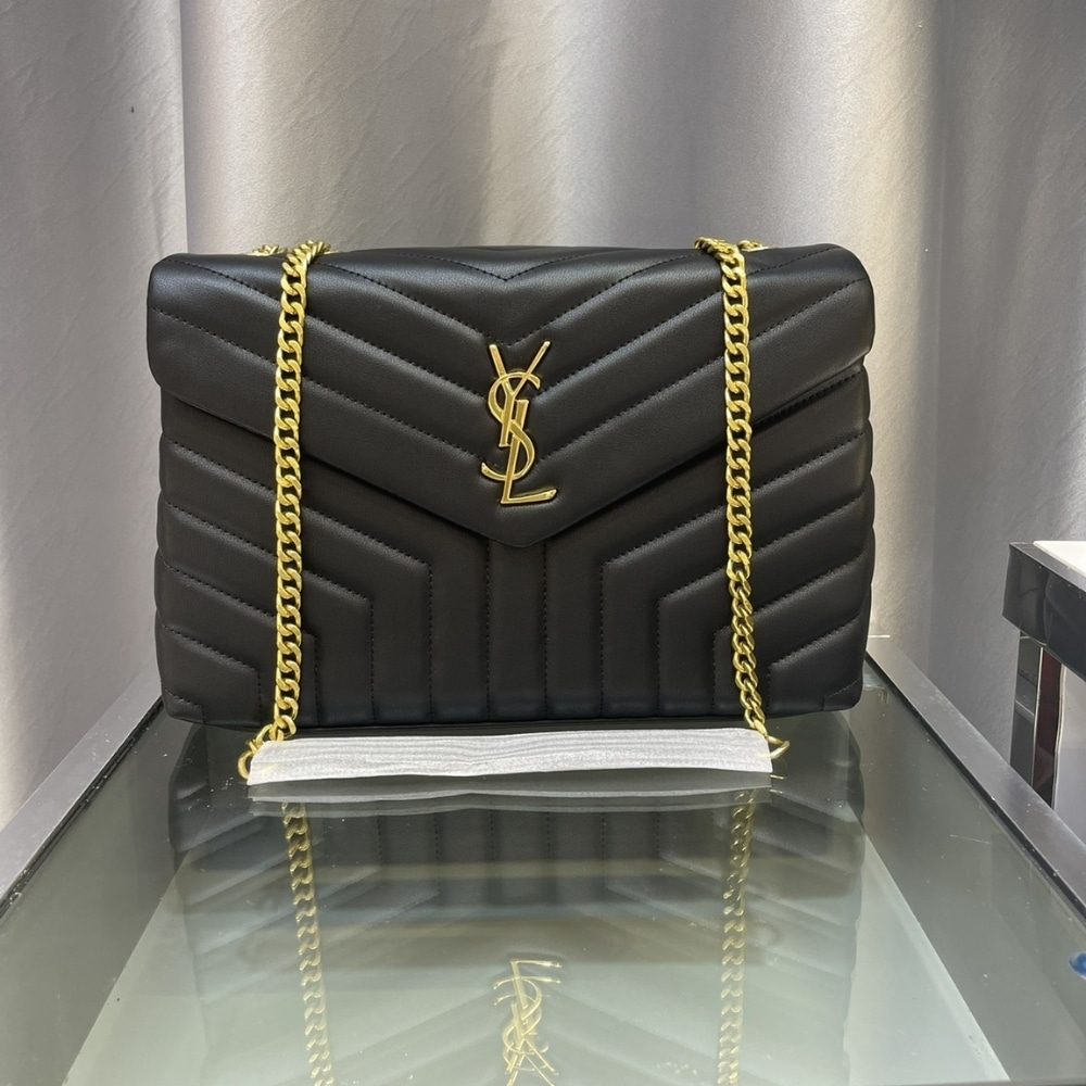 Saint Laurent Loulou Medium Black 32cm 574946DV7271000 - Image 5