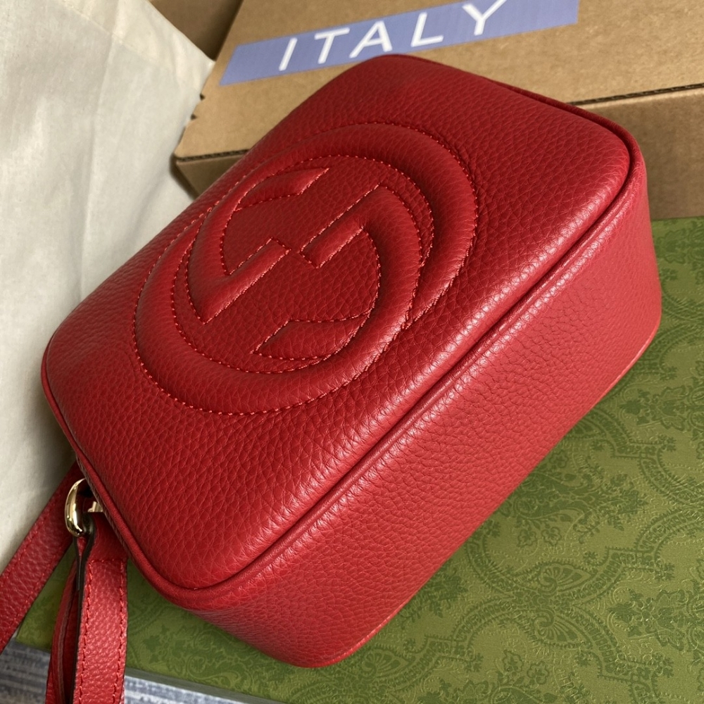 Gucci Soho Small Shoulder Bag Red 21Cm - Image 8