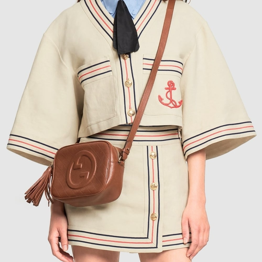 Gucci Blondie Small Shoulder Bag Brown 21cm 742360 1IV0G 6420 - Image 2