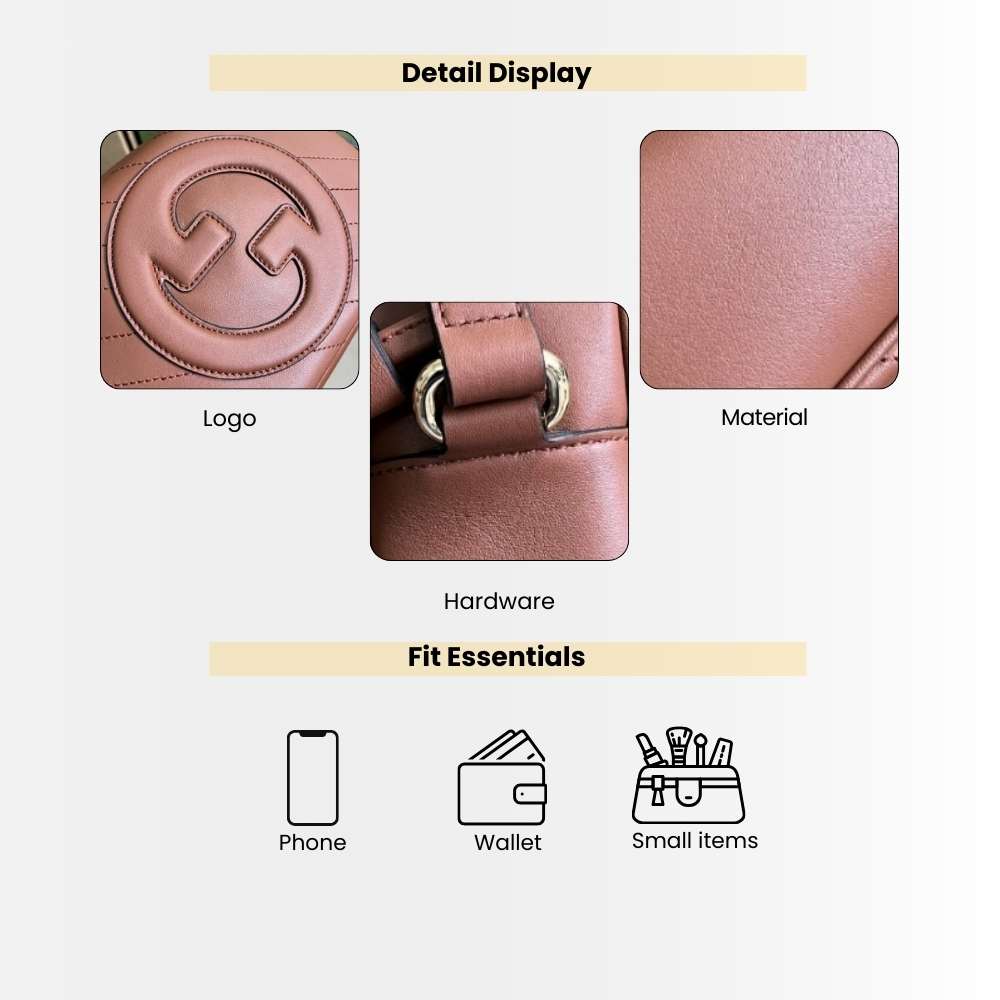 Gucci Blondie Small Shoulder Bag Brown 21cm 742360 1IV0G 6420 - Image 4