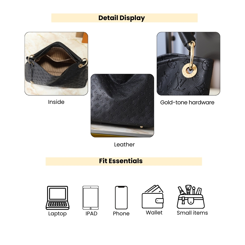 Louis Vuitton Artsy MM 41Cm Black M41066 - Image 4