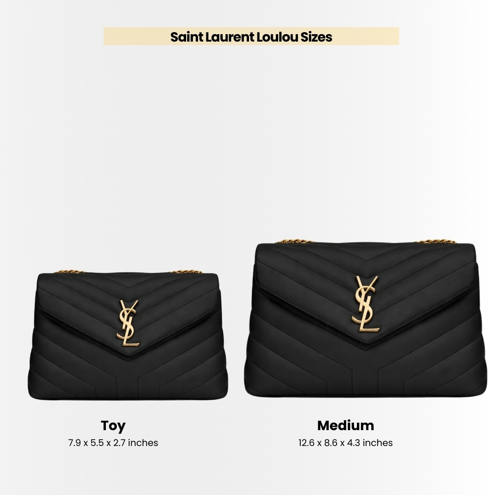 Saint Laurent Loulou Medium Black 32cm 574946DV7271000 - Image 10