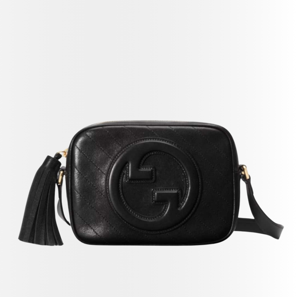 Gucci Blondie Small Shoulder Bag Black 21Cm ‎742360 1IV0G 1000