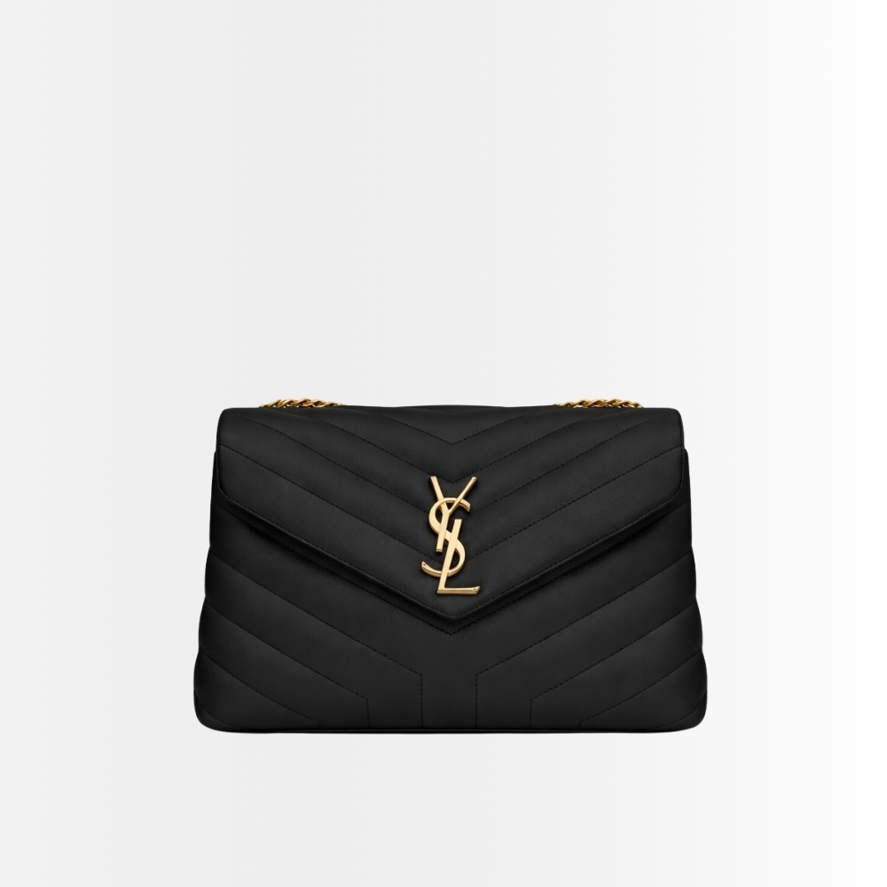 Saint Laurent Loulou Toy Shoulder Bag Black 20Cm 678401DV7071000