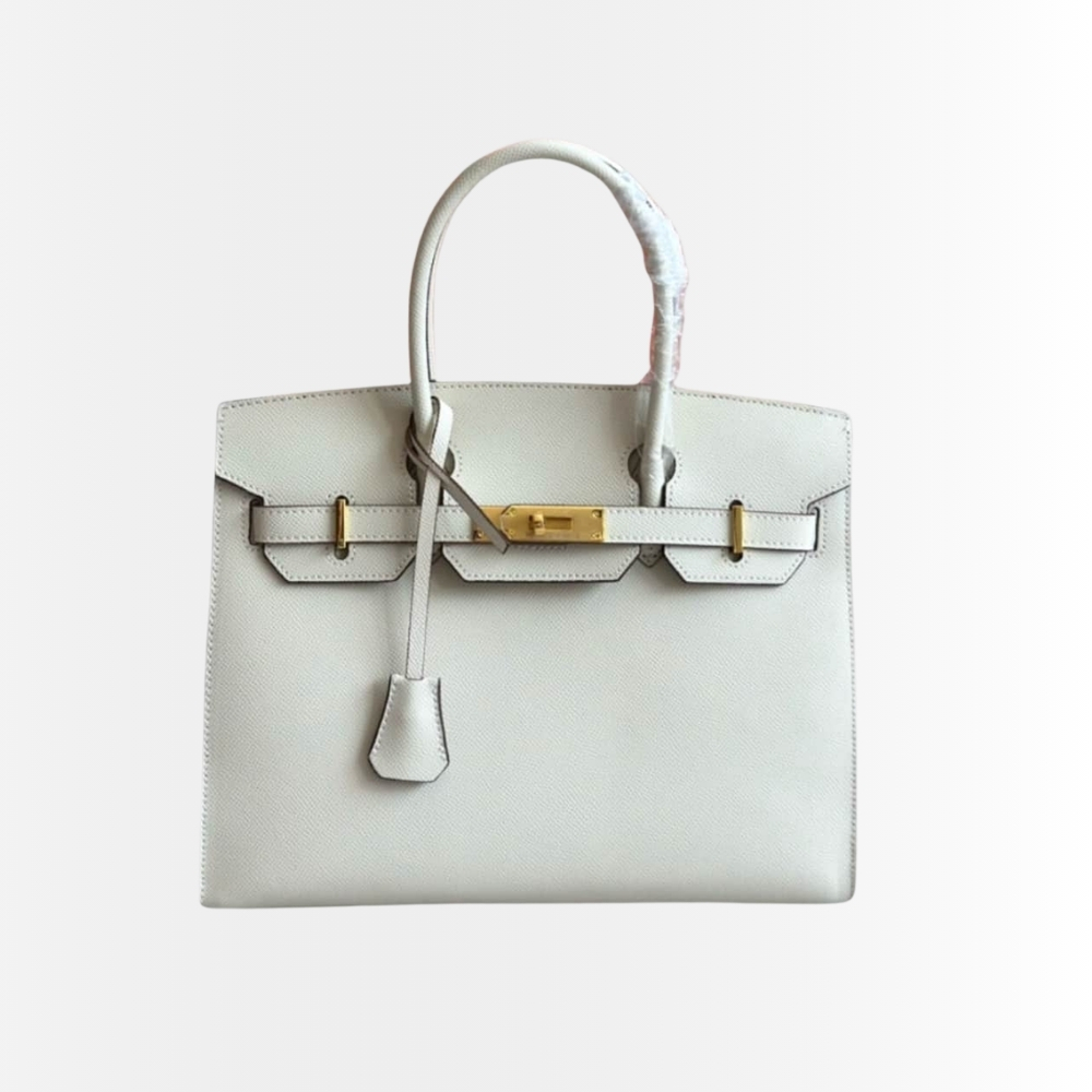 Hermes Birkin 35 Togo Leather White Gold Hardware 35Cm